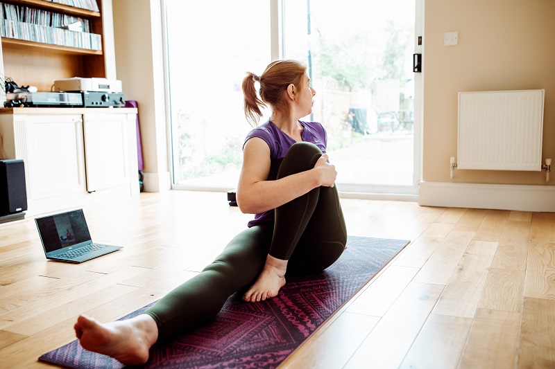 Sunflower yoga studio shot